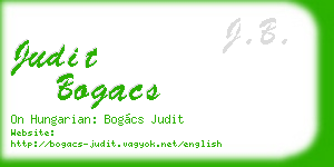 judit bogacs business card