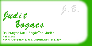 judit bogacs business card